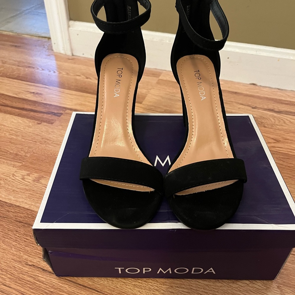 Top Moda Black Women's Heels